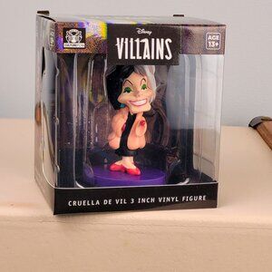 Disney Villains Cruella De Vil Mini Vinyl Figure Toy Collectible 101 Dalmatians